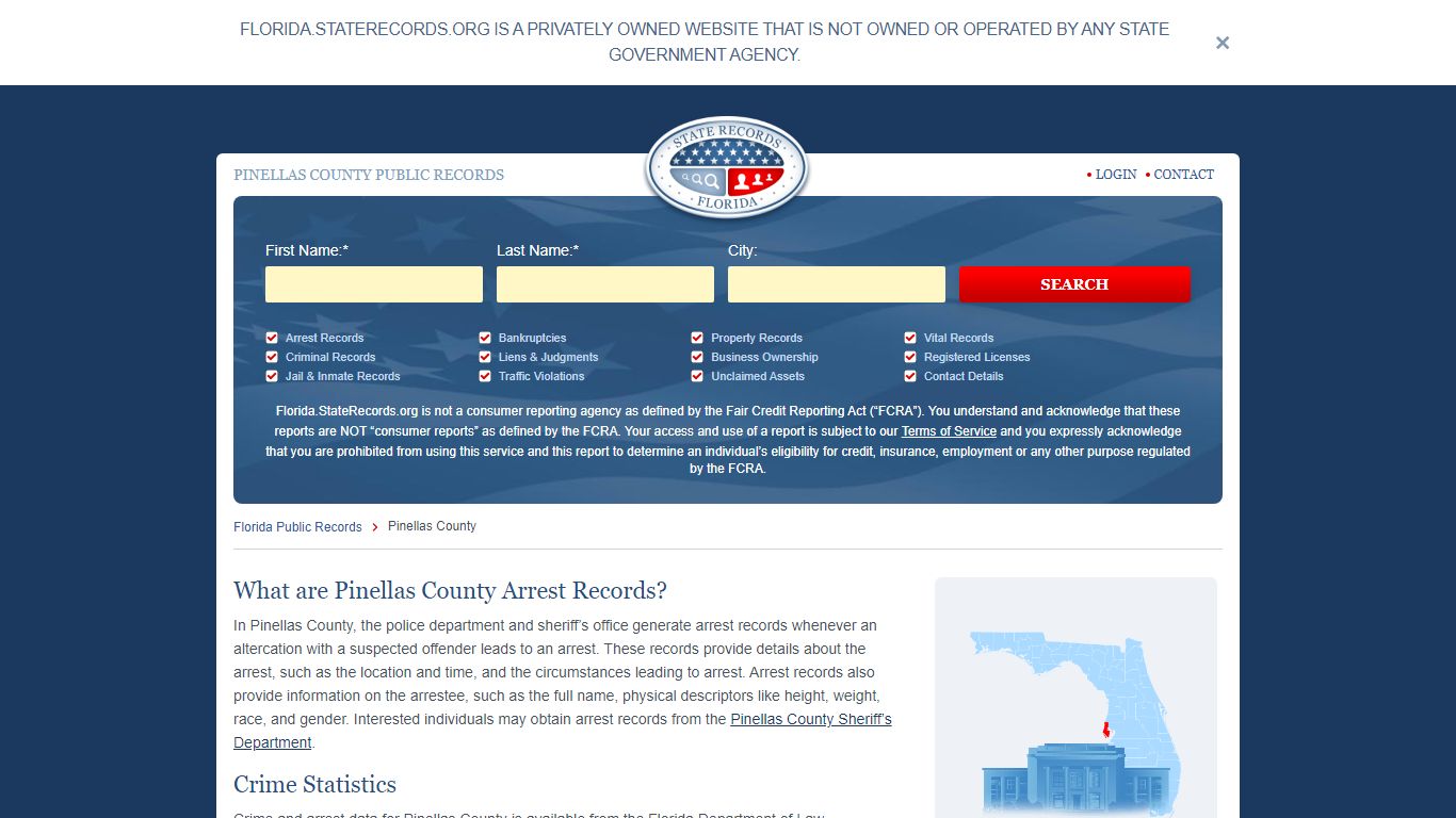 PINELLAS COUNTY PUBLIC RECORDS - Florida State Records